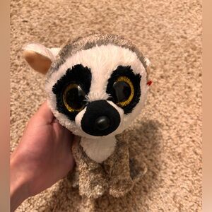 Adorable  Ty Beanie Boo Plush Lemur Toy